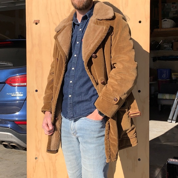 Sears Corduroy Peacoat (size 40) - Picture 1 of 5